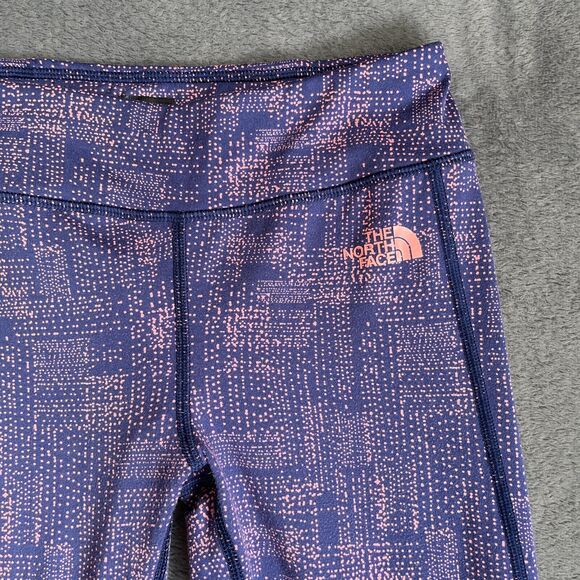 The North Face Pulse Purple Pink Geometric Yoga Gym Legging Women's Size S - Picture 3 of 8